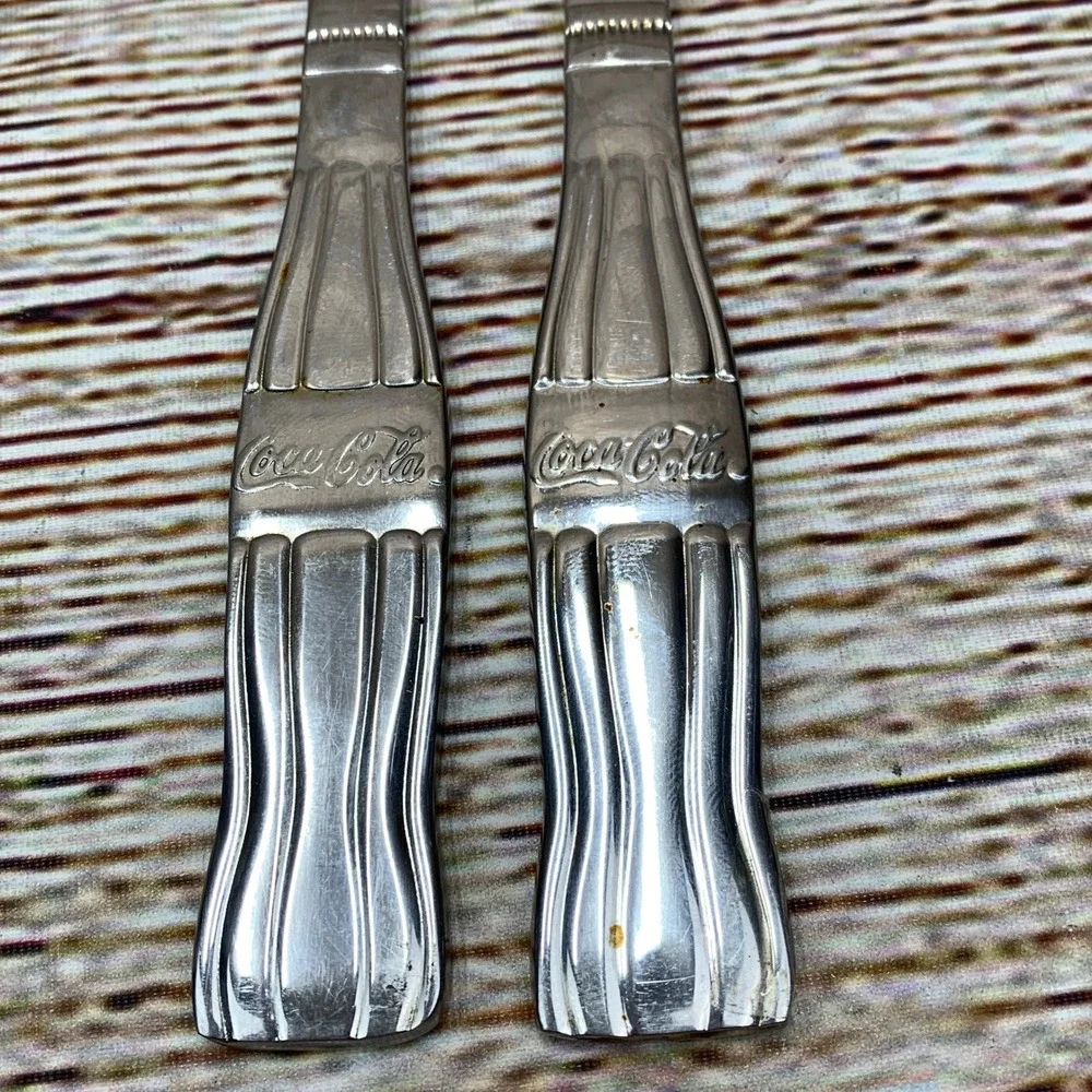 Coca-Cola Gibson Stainless China Knife Set, Bottle Handle,‎ Collectible
